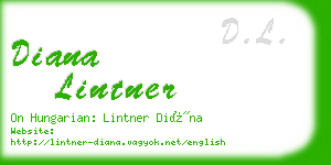 diana lintner business card